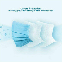 Disposable 3 Layers Face Mask - Pack of 10