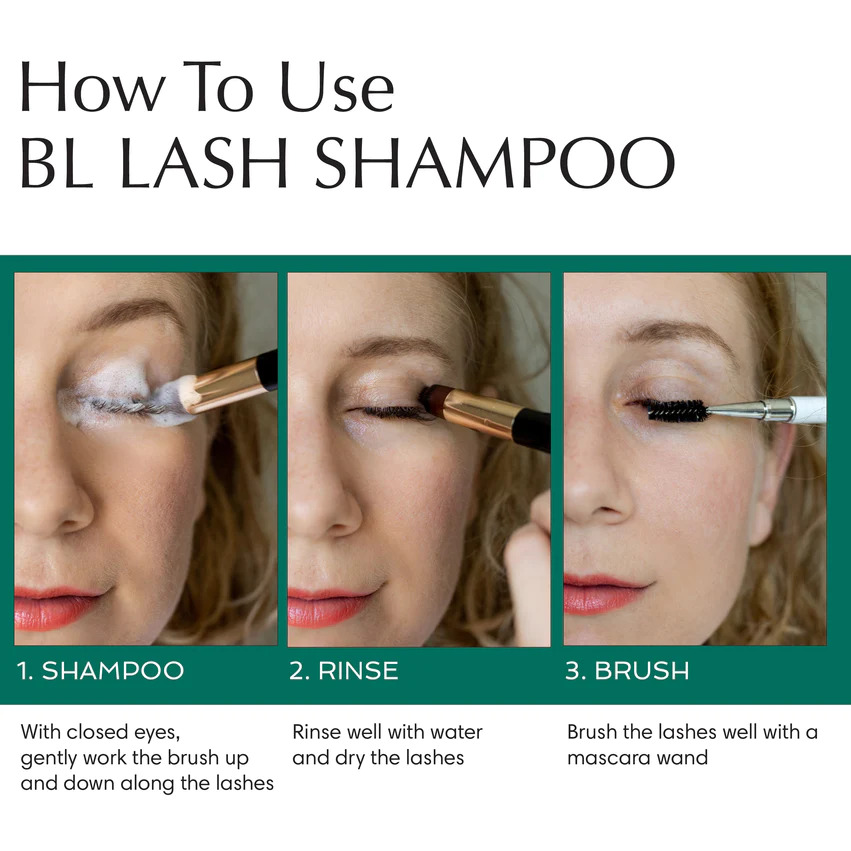 BL Lash Shampoo Foam with Cleansing Brush  - 100ml 